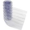 12" x 10' Scratch Resistant Ribbed Clear Strip for Strip Curtains, Lot of 5 view 1
