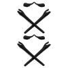 Mryok 2 Pair Replacement Earsocks Nosepieces Kits for Oakley Radar EV Path OO9208 / Pitch OO9211 / Asian Fit OO9275 - Black & Black view 1