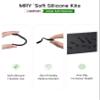 Mryok 2 Pair Replacement Earsocks Nosepieces Kits for Oakley Radar EV Path OO9208 / Pitch OO9211 / Asian Fit OO9275 - Black & Black view 4