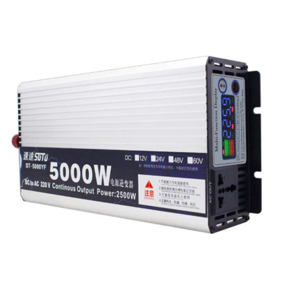 Power Inverter Car Converter Vehicles Cars Power Inverter Transformer Adapter, Portable Automobile Power Supply US Plug (5000W,24V-220V)