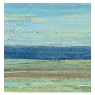 Global Gallery Azure Wave Panel I -PaperArt-23.6" x38