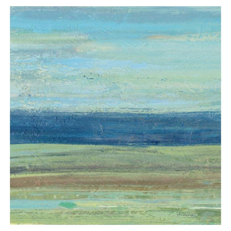 Global Gallery Azure Wave Panel I -PaperArt-23.6" x38
