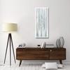Global Gallery Birches in Winter Blue Gray Panel III -PaperArt-22 x52 view 2
