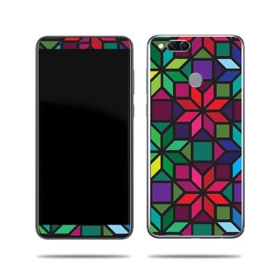 MightySkins Skin Compatible with Huawei Mate SE 9 - Stained Glass Window | Protective, Durable, and Unique Vinyl Decal wrap Cover | Easy to Apply, Remove, and Change Styles | Made in The USA
