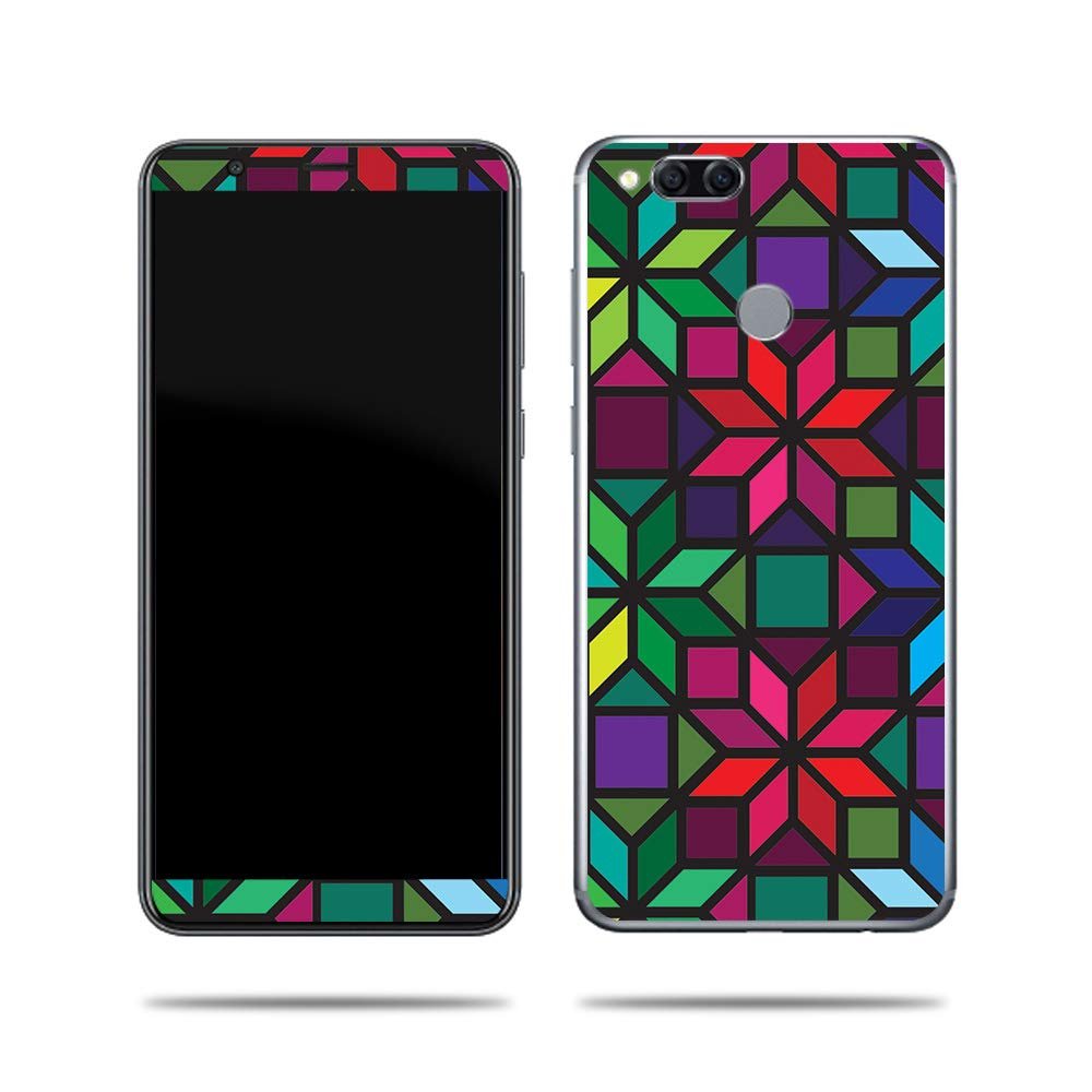 MightySkins Skin Compatible with Huawei Mate SE 9 - Stained Glass Window | Protective, Durable, and Unique Vinyl Decal wrap Cover | Easy to Apply, Remove, and Change Styles | Made in The USA