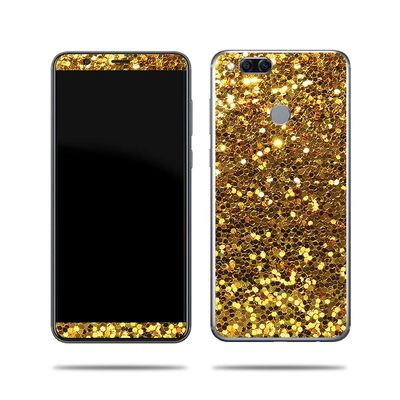 MightySkins Skin Compatible with Huawei Mate SE 9 - Gold Dazzle | Protective, Durable, and Unique Vinyl Decal wrap Cover | Easy to Apply, Remove, and Change Styles | Made in The USA