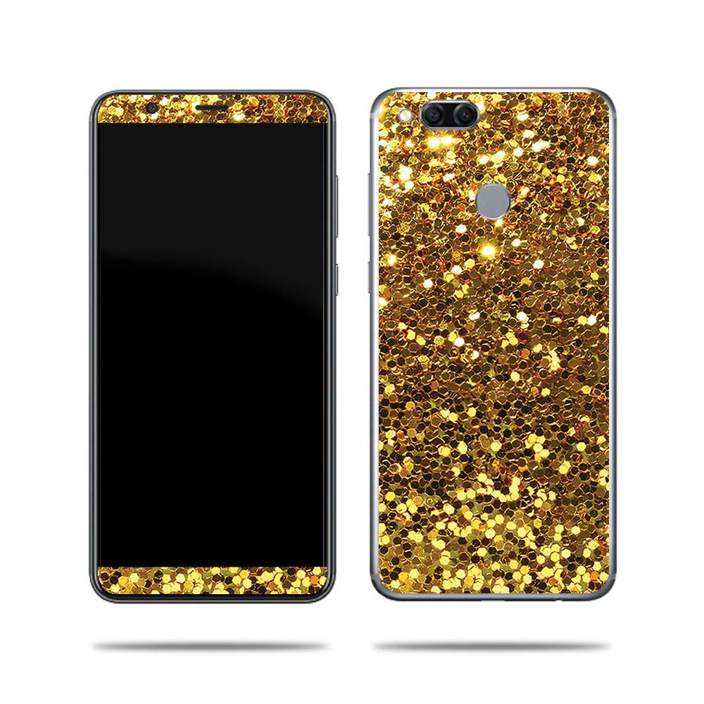 MightySkins Skin Compatible with Huawei Mate SE 9 - Gold Dazzle | Protective, Durable, and Unique Vinyl Decal wrap Cover | Easy to Apply, Remove, and Change Styles | Made in The USA