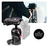 Manfrotto MKBFRTA4GT-BH Aluminum 4-Stage T-Tripod Kit, Large Ball Head, M Lock System, Compatible with Professional SLR and Mirrorless, Leg Diameter 1.0 inches (26 mm), Compact Storage view 4