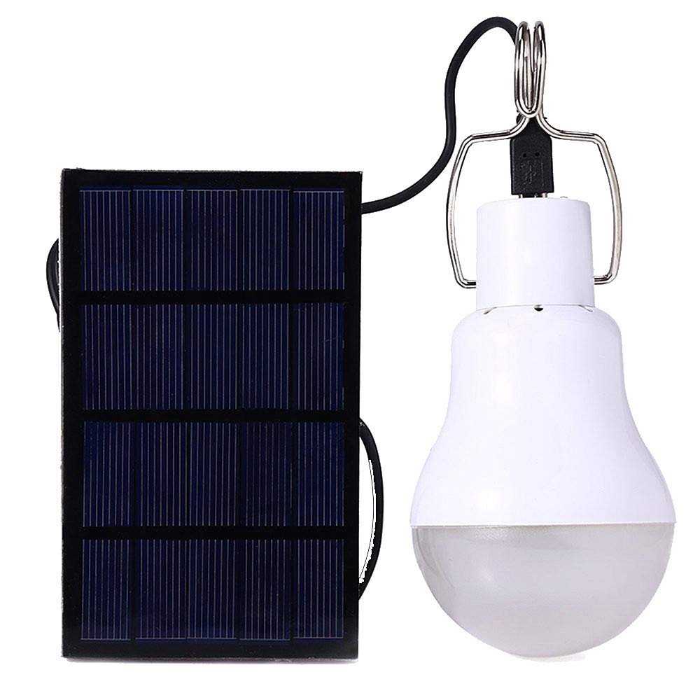 LED Solar Light Power Energy Solaire Lamba Garden Lamp Indoor Waterproof Panel Emergency Plastic Bulb Hook Tent Lantern Outdoor