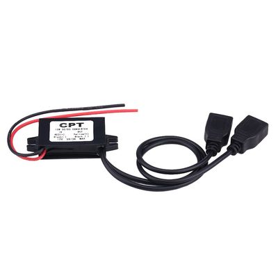 Car USB Converter Module, 3A DC 12V to DC 5V Dual USB for Charger Adapter Converter Module for Car Motorcycle Phone
