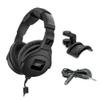 Sennheiser HD 300 Pro Headphones, Black with Headphone Holder & Stereo 1/4" Male Phone TRS Headphone Extension Cable 10' view 1