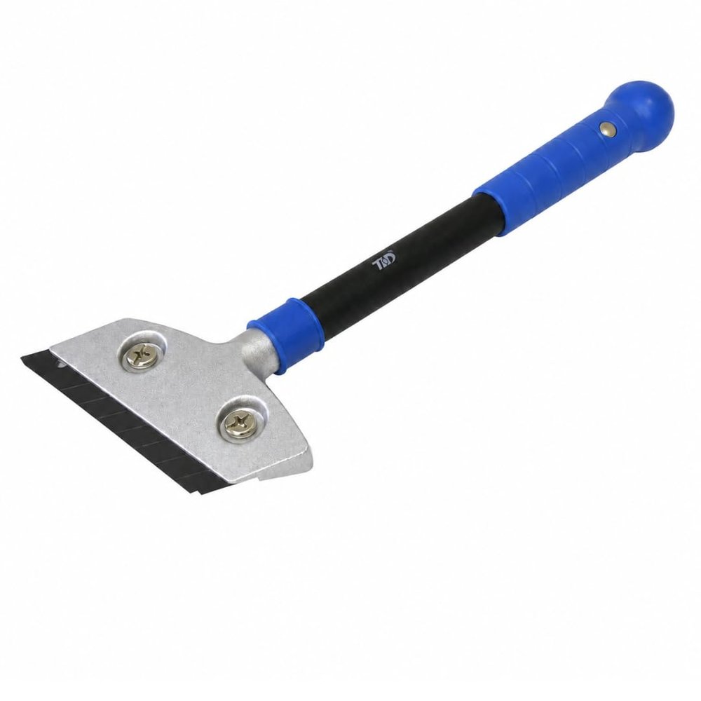 ToolUSA Heavy Duty Scraper | 11-1/2" (29.2 cm) Length | ABS Handle & Aluminum Shaft | 4" (10.2 cm) Steel Blade | Multi-Surface Cleaning & Scraping Solution