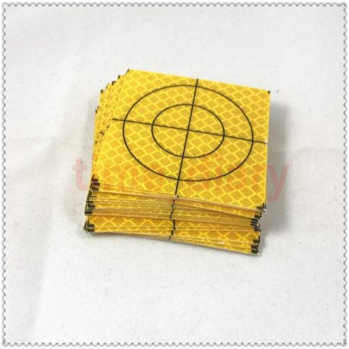 20PCS Yellow Reflector Sheet 40X40MM Reflective Target for Total Station