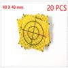 20PCS Yellow Reflector Sheet 40X40MM Reflective Target for Total Station view 2