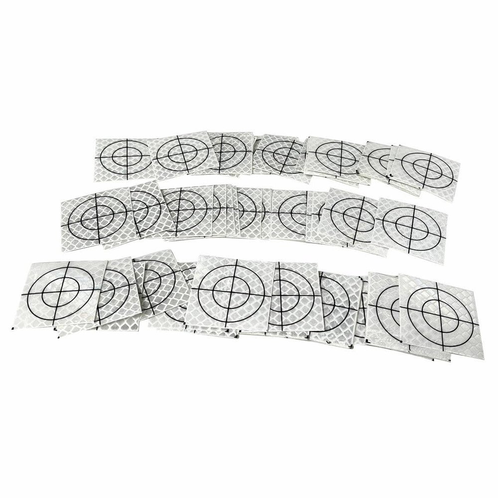 100PCS Reflector Sheet Reflective Tape Target Total Station 40X40MM (1.57X1.57")