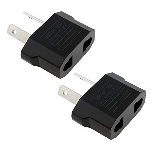 yan 3 Pack US/Europe Type to 2pin AU Australia Plug Adapter