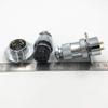 10Set GX25 XLR 2 3 4 5 6 7 8 9 10 Pin 25mm Female Male Disc Flange Panel Mount Socket with Dustproof Cover Aviation Connector (7PIN) view 2