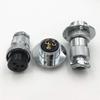 10Set GX25 XLR 2 3 4 5 6 7 8 9 10 Pin 25mm Female Male Disc Flange Panel Mount Socket with Dustproof Cover Aviation Connector (3PIN) view 1