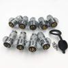 10Set GX25 XLR 2 3 4 5 6 7 8 9 10 Pin 25mm Female Male Disc Flange Panel Mount Socket with Dustproof Cover Aviation Connector (3PIN) view 2