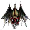 MFX Design Flying Skull Helmet Sticker Decal Hard Hat Sticker Decal Helmet Sticker Decal Laptop Sticker Decal Vinyl - Made in USA 3.5 in. x 1.5 in. view 1