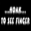 MFX Design Honk to See Finger Helmet Sticker Decal Hard Hat Sticker Decal Laptop Sticker Decal Toolbox Sticker Decal Vinyl - Made in USA 3.5 in. x 1 in. view 1