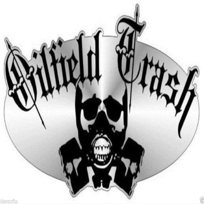 MFX Design Oilfield Trash Gas Mask Helmet Sticker Decal Hard Hat Sticker Decal Vinyl - Made in USA 3.5 in. x 2.5 in.