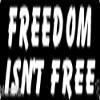 MFX Design Freedom Isn't Free Helmet Sticker Decal Hard Hat Sticker Decal Laptop Sticker Decal Toolbox Sticker Decal Vinyl - Made in USA 3.5 in. x 1 in. view 1