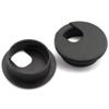 HJ Garden 2pcs 2 inch Desk Wire Cord Cable Grommets Hole Cover for Office PC Desk Cable Cord Organizer Plastic Cover Black view 4