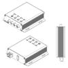 TRANSWAN 2 Ch 2 Way RCA Audio Over Fiber Extender to 20 Kilometers SMF / 2 Kilometers MMF, Line-Level Unbalanced Analog RCA Audio to Optic Fiber, with SFP Module view 3