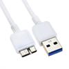 ABLEGRID 1M White USB3.0 Data Cable Cord for Samsung D3 Station 2TB External Hard Disk Drive view 3