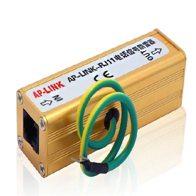 Tekit Telephone Fax RJ-11 RJ11 Surge Protector Thunder Lightning Arrester Protection Device RJ11 Surge Protection SPD,Telecom RJ11 Telephone Modem Surge Protector Thunder Arrester (2#)