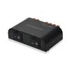 A ADWITS 2-Channel Speaker Switcher Selector Box with Terminal Claps 150W RMS per Channel, Black view 1