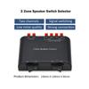A ADWITS 2-Channel Speaker Switcher Selector Box with Terminal Claps 150W RMS per Channel, Black view 2