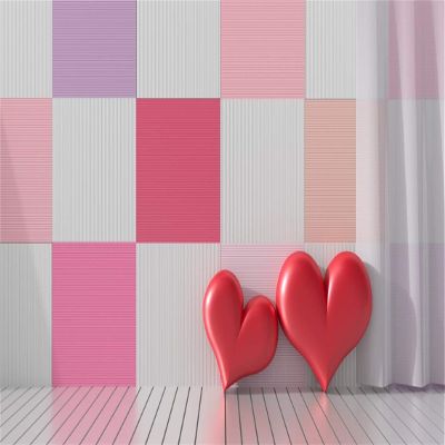 Leyiyi 10x8ft Photography Background Happy Valentine's Day Backdrop Wedding Ceremony Romantic Room 3D Heart Shape Pillow Checkered Flag Curtain Watercolor Marriage Photo Portrait Vinyl Studio Prop