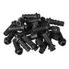 uxcell 20pcs 5mm Inner Dia PVC Strain Cord Boot Protector Power Tool Hose Black view 1
