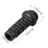 uxcell 20pcs 5mm Inner Dia PVC Strain Cord Boot Protector Power Tool Hose Black view 3
