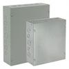 16"H x 16"W x 6"D Metallic Enclosure, Gray, Knockouts: No, Screws Closure Method view 1