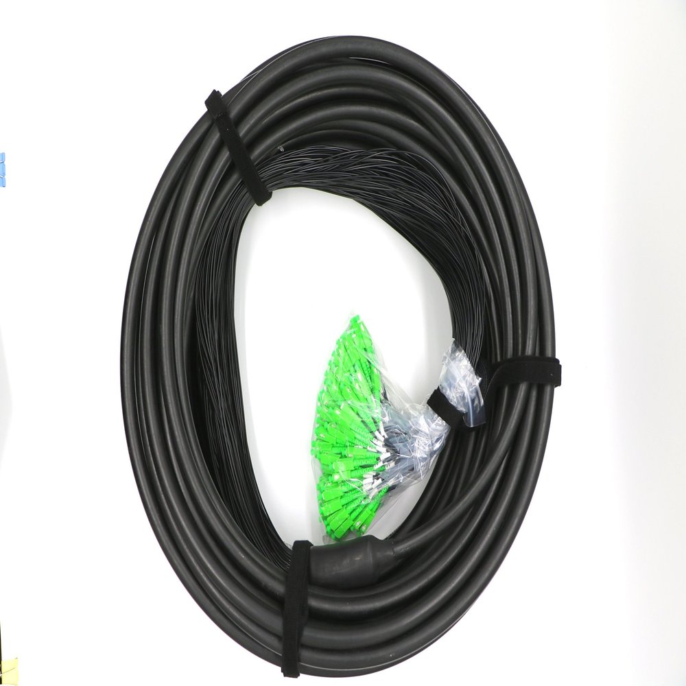 144 core Outdoor Fiber Pigtail LC LC/APC SC SC/APC Singlemode 9/125 Outdoor Cable Fiber Pigtail (20m, SC)