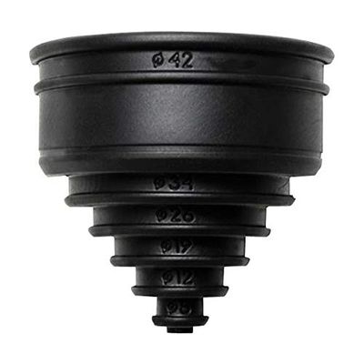 HELLERMANNTYTON 166-90238 Conduit End Cap, HelaGuard REC, 1" Dia, Flexible Rubber, Black