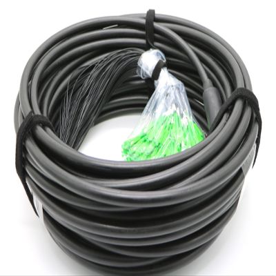 144 core Outdoor Fiber Pigtail LC LC/APC SC SC/APC Singlemode 9/125 Outdoor Cable Fiber Pigtail (90m, LC/APC)