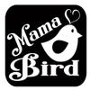 Mama Bird TP009 Vinyl 6" Decal Sticker Pregnant Baby on Board mom Motherhood view 1
