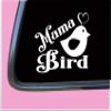 Mama Bird TP009 Vinyl 6" Decal Sticker Pregnant Baby on Board mom Motherhood view 2