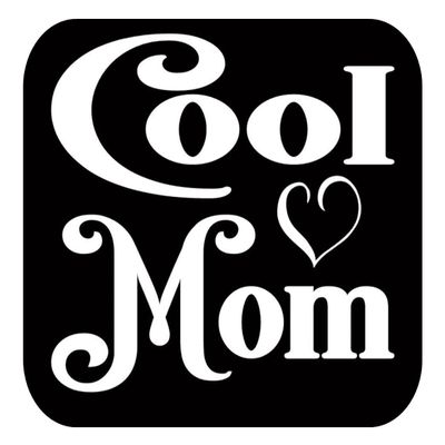 Cool Mom TP011 Vinyl 6" Decal Sticker Pregnant Baby on Board mom Motherhood