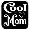Cool Mom TP011 Vinyl 6" Decal Sticker Pregnant Baby on Board mom Motherhood view 1