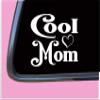Cool Mom TP011 Vinyl 6" Decal Sticker Pregnant Baby on Board mom Motherhood view 2
