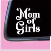 Mom of Girls TP016 Vinyl 6" Decal Sticker Pregnant Baby on Board mom Motherhood view 2