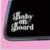 Baby on Board TP035 Vinyl 6" Decal Sticker Pregnant Baby on Board mom Motherhood view 2