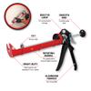 Performance Tool W54295 Heavy Duty 10 oz. Caulking Gun view 2