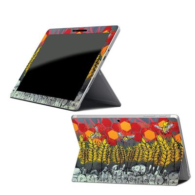 MightySkins Skin Compatible with Microsoft Surface Go - Wheat Bees | Protective, Durable, and Unique Vinyl Decal wrap Cover | Easy to Apply, Remove, and Change Styles | Made in The USA