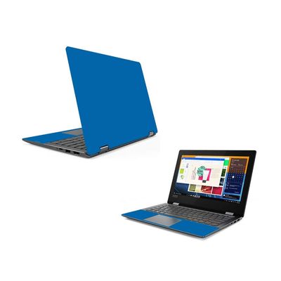MightySkins Skin Compatible with Lenovo Flex 6 11" (2018) - Solid Blue | Protective, Durable, and Unique Vinyl Decal wrap Cover | Easy to Apply, Remove, and Change Styles | Made in The USA
